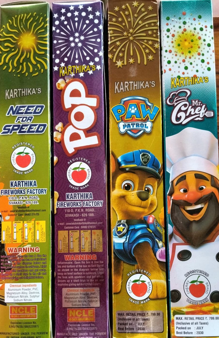 Need for Speed/Mr. Chef/ Pop/ Paw Patrol