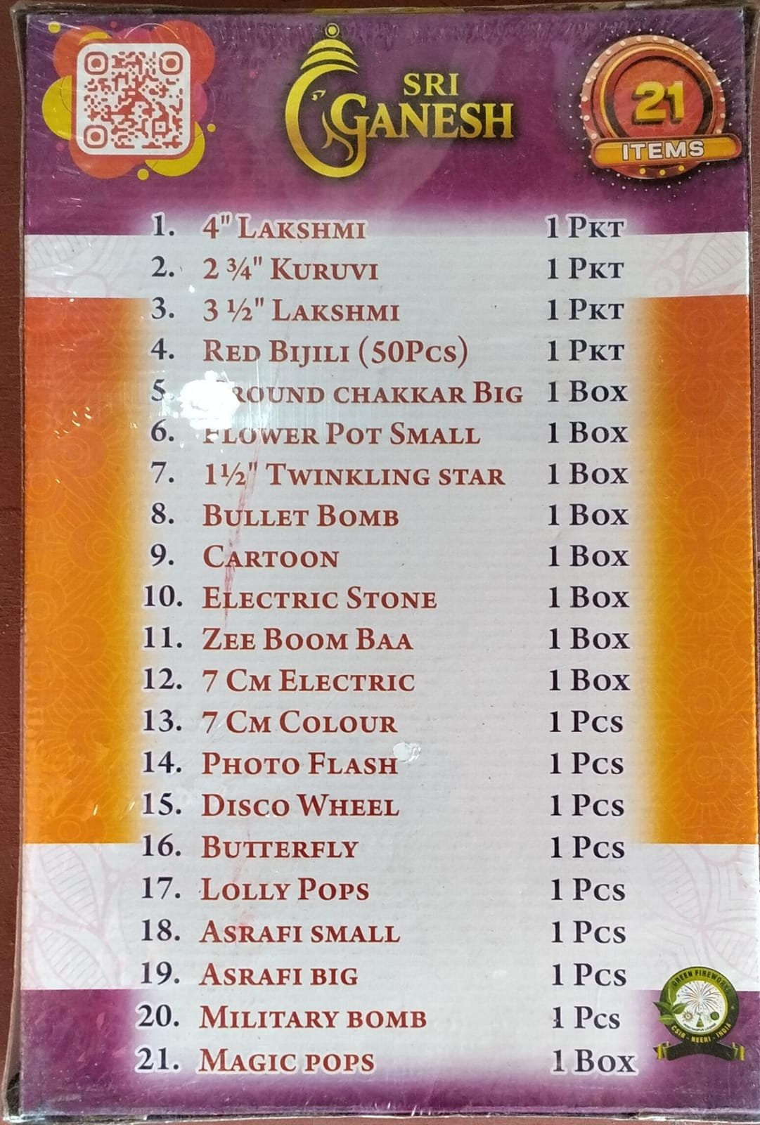21 items